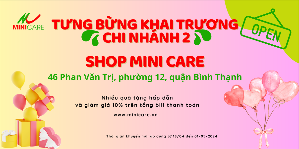 SHOP MINI CARE TƯNG BỪNG KHAI TRƯƠNG CHI NHÁNH 2