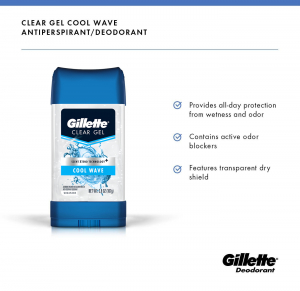 Gel lăn khử mùi Gillette Cool Wave cho nam 107g
