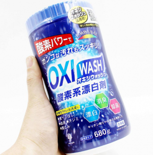Bột giặt tẩy đa năng siêu mạnh Oxi Wash Nhật Bản 680g